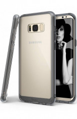 Husa Protectie Spate Ringke Fusion Smoke Black pentru Samsung Galaxy S8 foto
