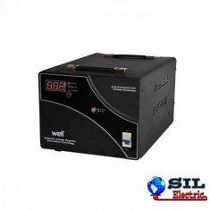 Stabilizator automat de tensiune cu servo motor 10000VA/6000W, Well foto