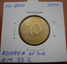 COREEA DE SUD 10 WON 2005 KM 33.2 foto