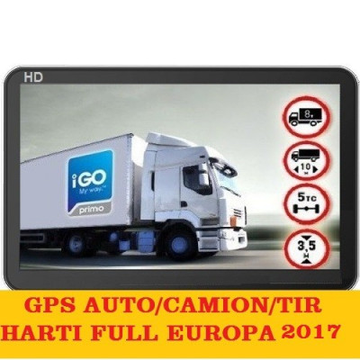 GPS Navigatii GPS ecran 5&amp;quot;Igo Primo Truck,GPS harti GPS TIR Full Europa 2017 foto