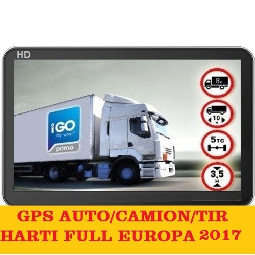GPS Navigatii GPS ecran 5&quot;Igo Primo Truck,GPS harti GPS TIR Full Europa 2017