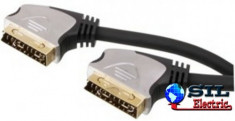 Cablu profesional Scart 21pin tata tata 0.75M HQ foto