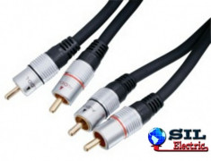 Cablu profesional 2 RCA Tata 2 RCA Tata 2.5M,HQ foto