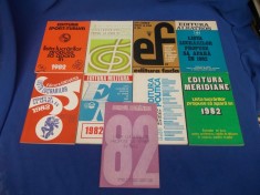 LOT 9 CARTI * EDITURI CU LISTA LUCRARILOR PROPUSE SA APARA IN 1982 foto