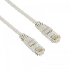 Cablu UTP 4World Patch cord neecranat Cat 5e 15m Gri foto