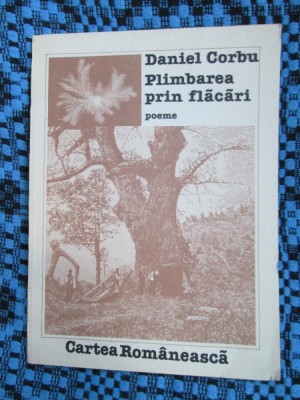 Daniel CORBU - PLIMBAREA PRIN FLACARI. Poeme (1988 - STARE FOARTE BUNA!) foto