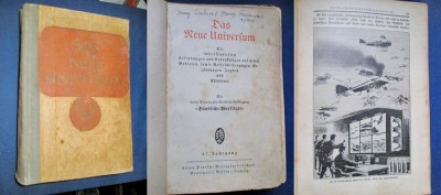 Das neue Universum-Noul Univers- Carte de stiinta germana veche cca 1900. foto