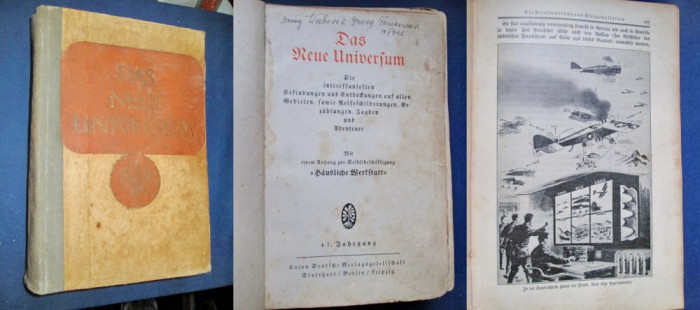 Das neue Universum-Noul Univers- Carte de stiinta germana veche cca 1900.