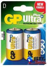 Baterie ultraalcalina UltraPLus GP R20 (D) 2 buc/blister foto