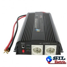 Invertor de tensiune 12V-230V,1700W,iesire USB 5V,HQ foto