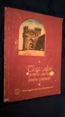 Texte alese pentru studiul limbii spaniole - selectie si note: Silvia Vascan
