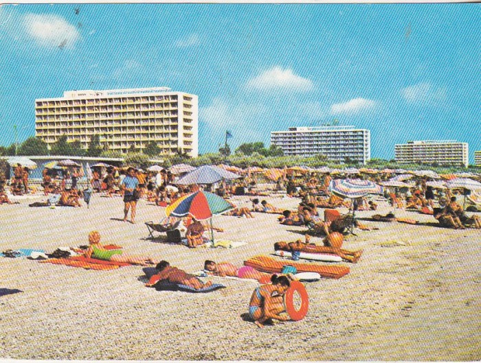 bnk cp Mamaia - Vedere - circulata - marca fixa