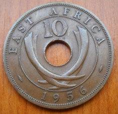 AFRICA DE EST 10 CENTS 1956 KM 38 foto