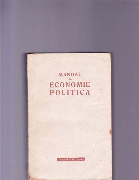 MANUAL DE ECONOMIE POLITICA