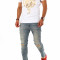 Tricou imprimeu - tricou barbati - tricou slim fit - tricou fashion - 8665 P5-3