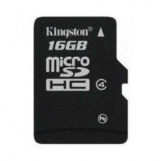 MicroSD 16GB clasa 4 + adaptor Kingston SDC4/16GB foto