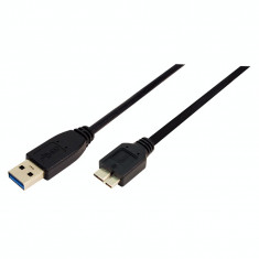 Cablu Logilink CU0028 USB 3.0 A Male - Micro USB 3.0 B Male 3m negru foto