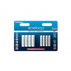 8x Accu-Set Panasonic eneloop AA/AAA 4+4 reincarcabile foto