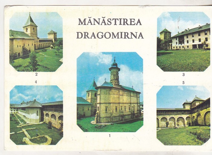 bnk cp Manastirea Dragomirna - Vedere - uzata