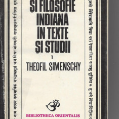 Cultura si filosofie indiana in texte si studii 1 1978 Sp5