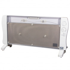 Convector ceramic El Fuego 2000W, 2 trepte de putere, termostat reglabil, Alb foto