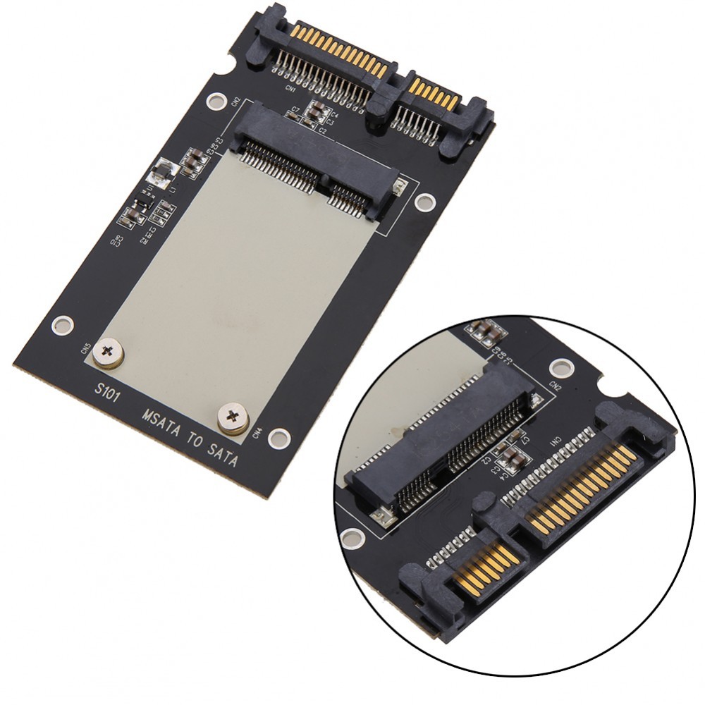 Adaptor SSD mSATA la SATA 3 2.5" pentru ssd-uri mSATA de 50mm mini PCI-E |  Okazii.ro