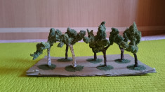 macheta copaci pomi arbori arbusti ptr. diorama trenulet modelism arhitectura foto