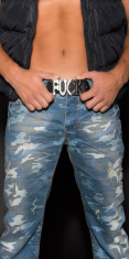 belt wiht Mega buckle &amp;quot;F**K&amp;quot; foto