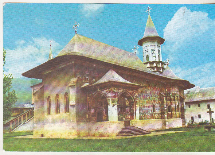 bnk cp Manastirea Sucevita - Vedere - uzata
