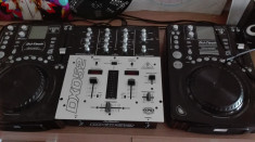 Pachet playere + mixer + Microfon foto