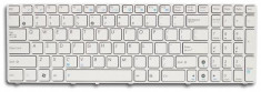 Tastatura laptop Asus N52 white cu rama + Cadou foto