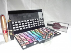 Trusa machiaj 100 culori ~ Rimel ~ Tus ~ Lip Gloss foto