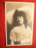 Ilustrata Dansatoarea M-me Verena de la Folie Bergere , circulat 1906, Circulata, Fotografie