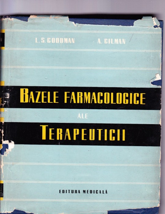BAZELE FARMACOLOGICE ALE TERAPEUTICII