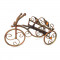 Suport pentru vin din fier forjat bronz antichizat - bicicleta