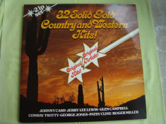 32 Super Gold Country And Western Hits - Vinil 2 LP Original West Germany foto