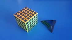 Cub Rubik 5x5x5 TFS Carbon Fiber 64mm foto