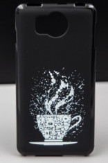 Husa plastic siliconat Design Coffee ZTE Axon 7 foto