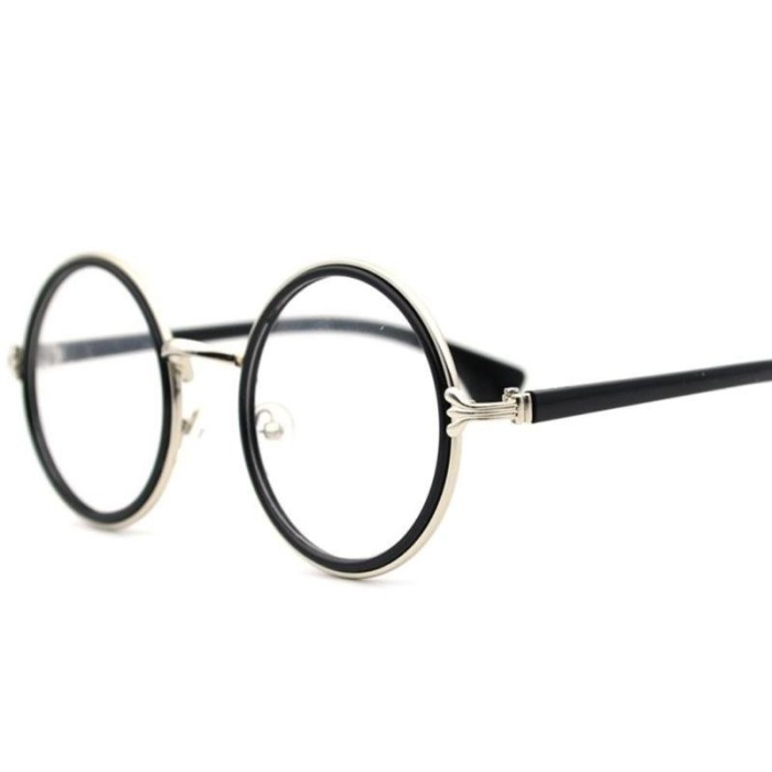 Ochelari rotunzi lentila transparenta gen unisex model retro harry potter foto mare Ochelari rotunzi lentila transparenta gen unisex model retro harry potter foto mare