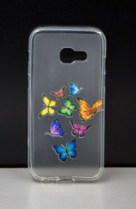 Husa plastic siliconat Design Colour Butterflies Lenovo Vibe C / A2020 foto