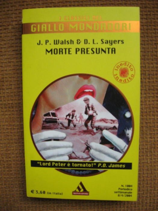 J.P. Walsh &amp; D.L. Sayers - Morte presunta (in limba italiana)