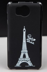 Husa plastic siliconat Design Paris Mon Amour ZTE Axon 7 foto