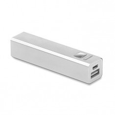 Baterie externa Power Bank 2200 mAh argintiu CDT-MO8602-16 foto