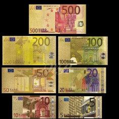 GOLD euro SET 7 bucati foto