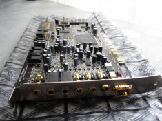 PLACA DE SUNET CREATIVE SOUNDBLASTER 7.1 AUDIGY 2 SB0240 MUFE AURITE IMPECABILA foto