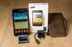 telefon Samsung Galaxy Note 1 - 16GB (N7000) + husa piele + baterie rezerva foto