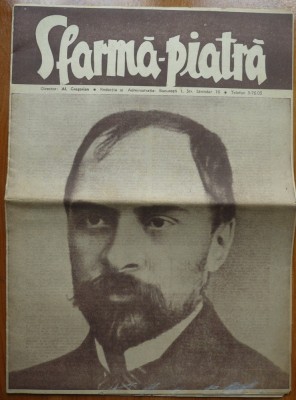 Revista Sfarma Piatra , nr. 123 , 1938 , Director Al. Gregorian , ziar legionar foto