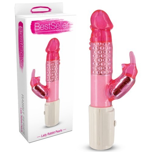 Lady Rabbit vibrator roz, 25cm Lady Rabbit vibrator roz, 25cm
