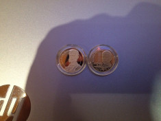 Set 2 monede 50 bani Romania , UNC foto