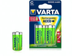 Varta Acumulator Ni-MH Mono (C,R14) 1,2V 3000 mAh 2 buc foto